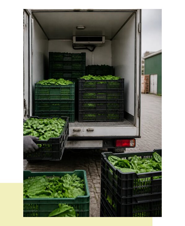Перевозка шпината в Череповец с сохранением свежести продукции